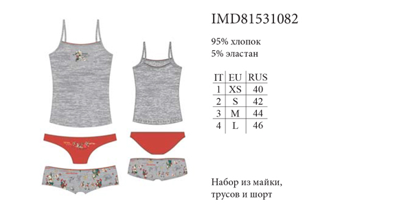 Комплект Giully с леопардовым бархатистым узором купить со скидкой в секс шопе  Женское белье, одежда  Топ-маечка и трусики